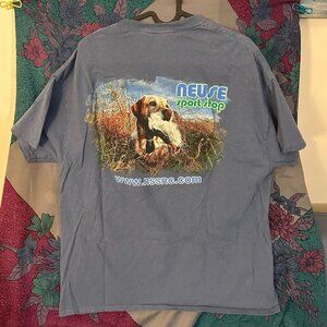 neuse sport shop graphic dog tee shirt xl